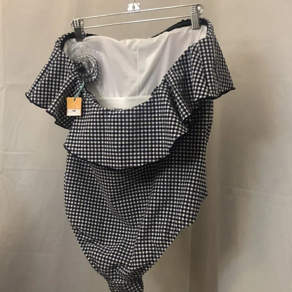 Kona sol high coverage one piece swimsuit size 14W